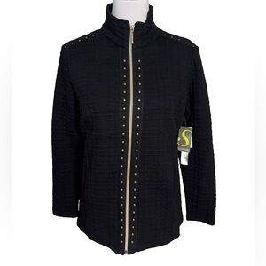 Sportelle Black Studded Women's Blazer